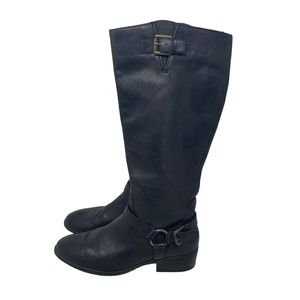 Lauren Ralph Lauren Leather Boots Riding Womens 8B Mcleod Black